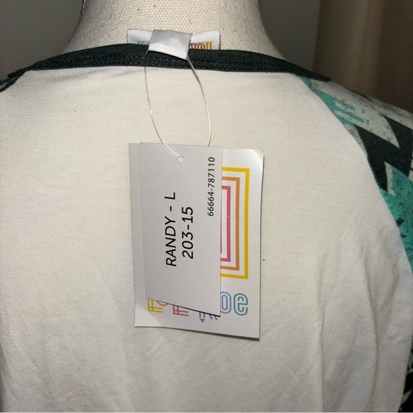 NWT Lularoe Randy Tee, sz L - Picture 5 of 5